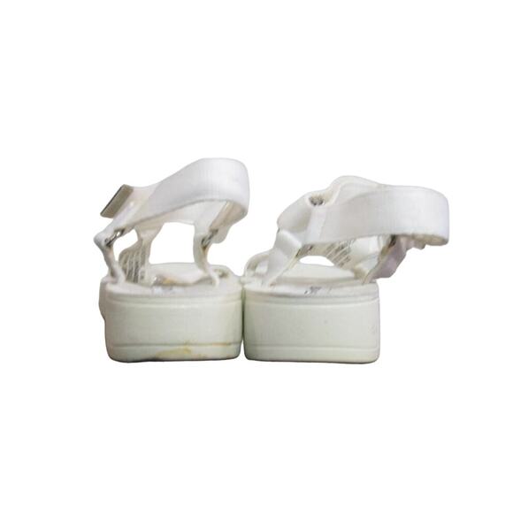Steve Madden White Calexico Platform Sandals Sz 8.5 - Picture 6 of 9